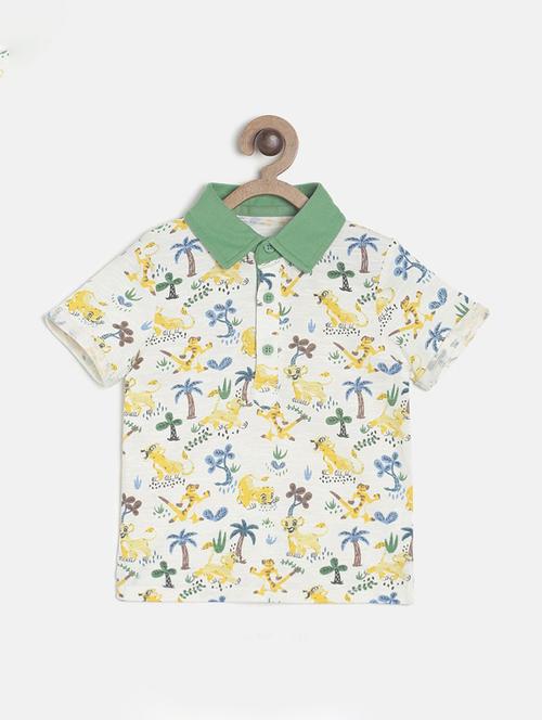 kids polo neck printed t-shirt - 21189096 - Standard Image - 0