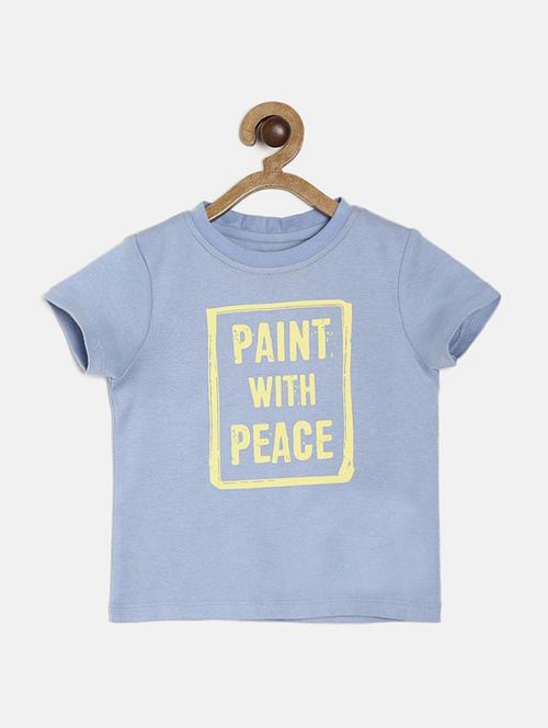 kids round neck typographic printed t-shirt - 21189146 - Standard Image - 0