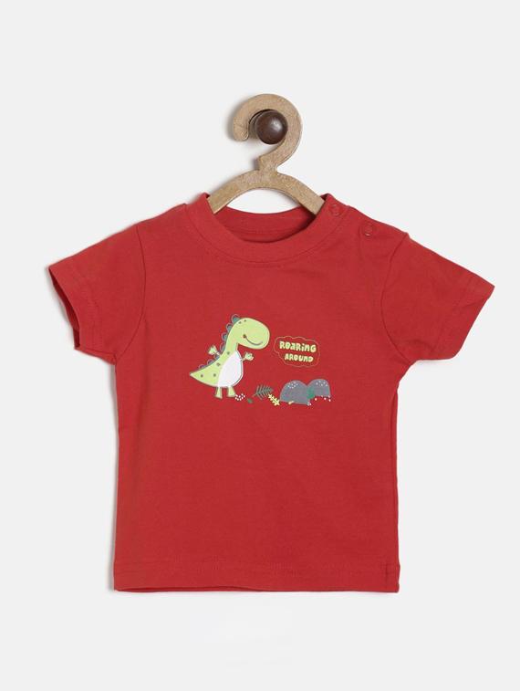 kids round neck printed t-shirt - 21189308 -  Zoom Image - 0