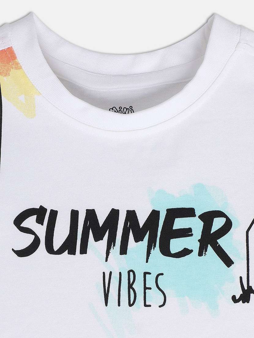 boy's round neck printed t-shirt - 21189989 - Standard Image - 3