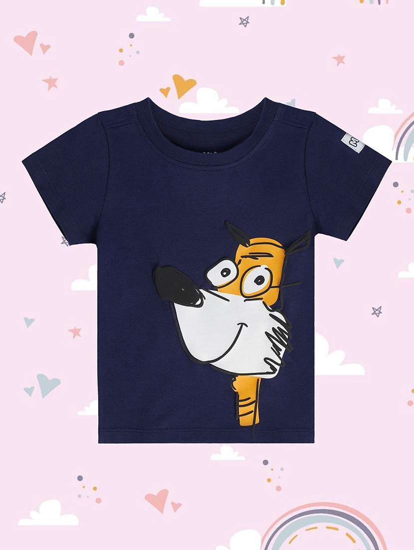 kids round neck printed t-shirt