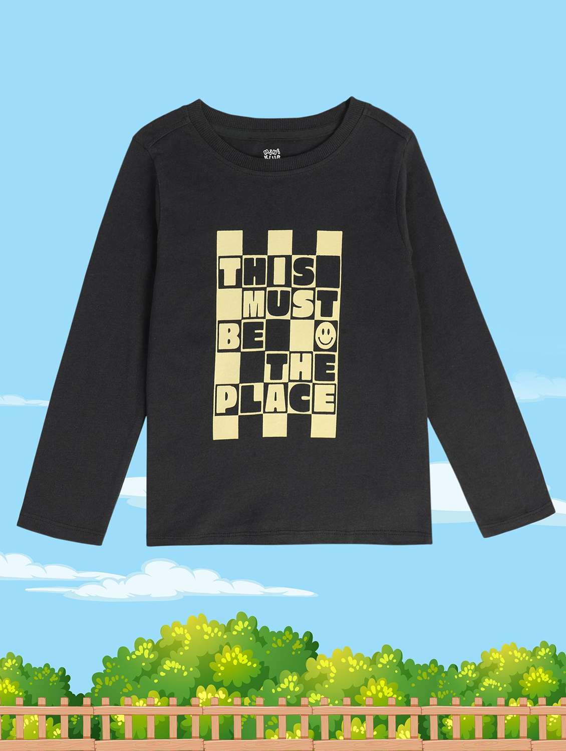 boy's round neck printed t-shirt