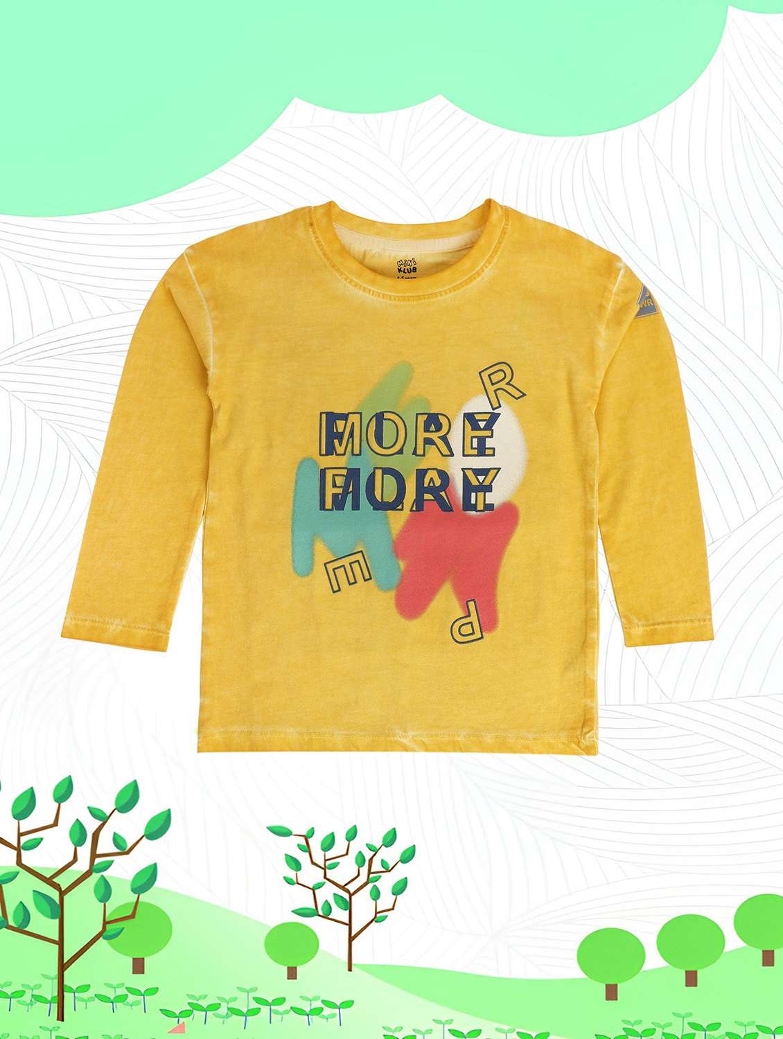 kids round neck printed t-shirt - 21190046 - Zoom Image - 0