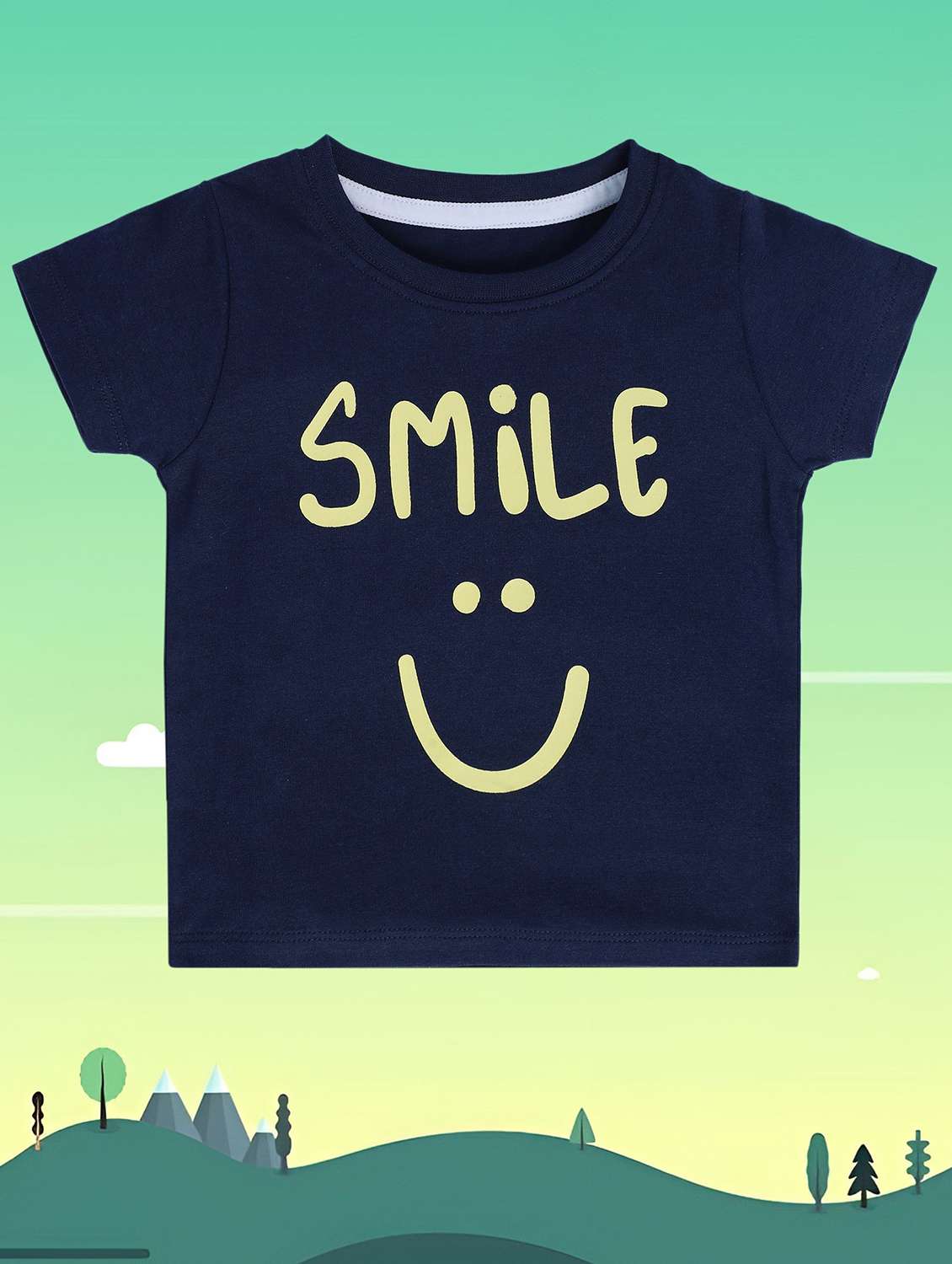 boy's round neck printed t-shirt