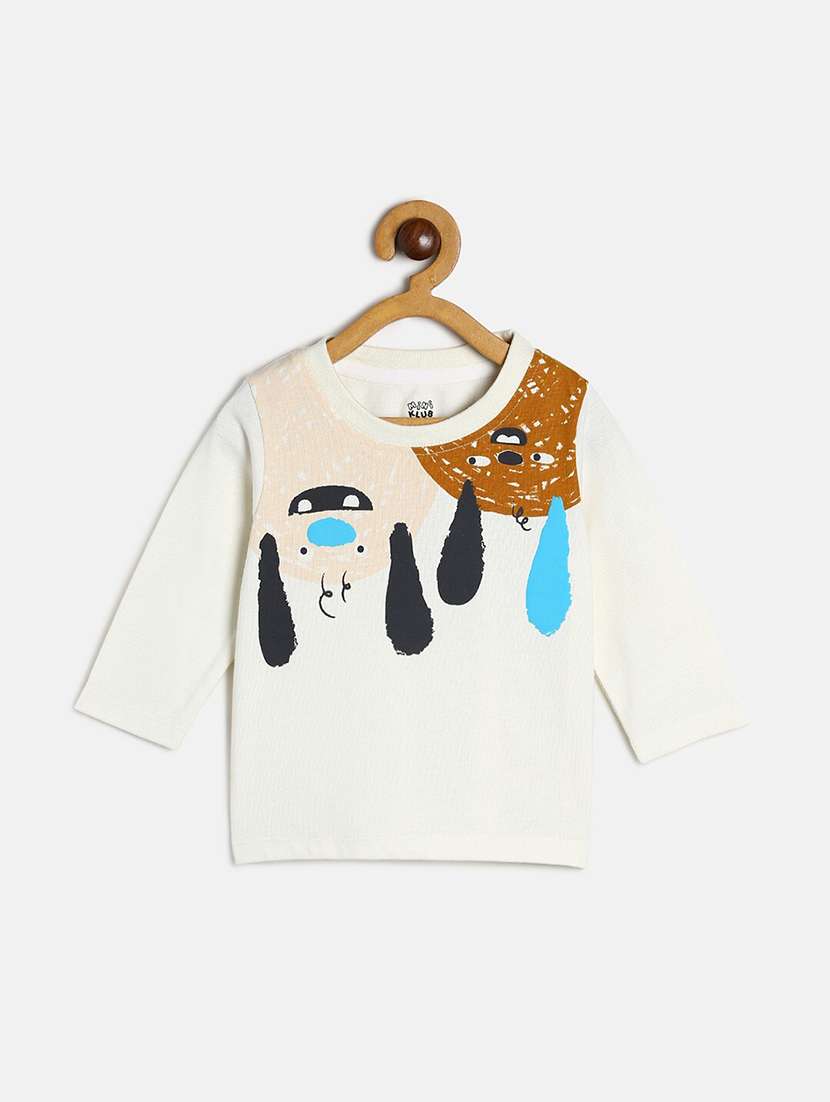 boy's round neck printed t-shirt - 21190077 -  Zoom Image - 0