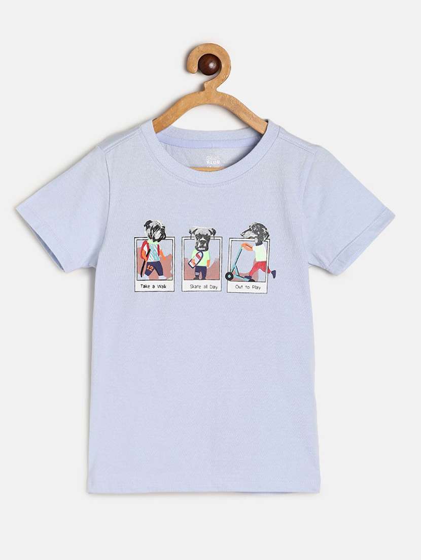 boy's round neck printed t-shirt - 21190207 - Zoom Image - 0
