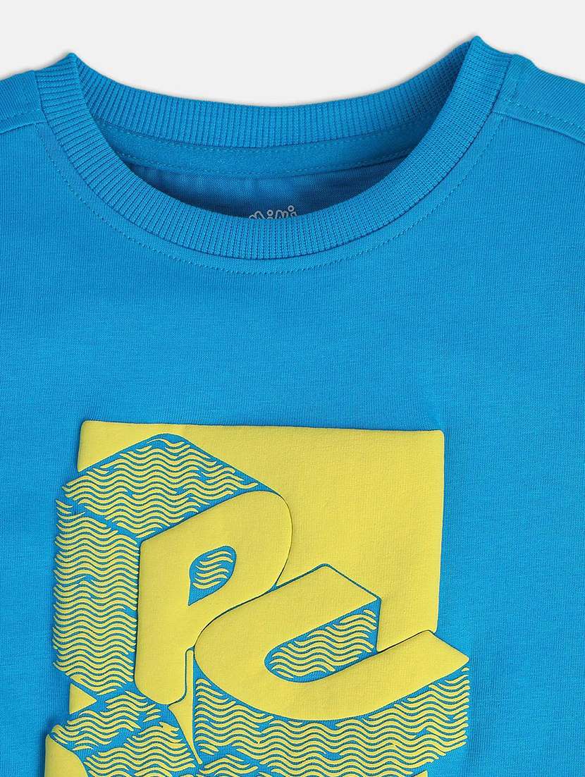 boy's round neck printed t-shirt - 21190218 - Standard Image - 3