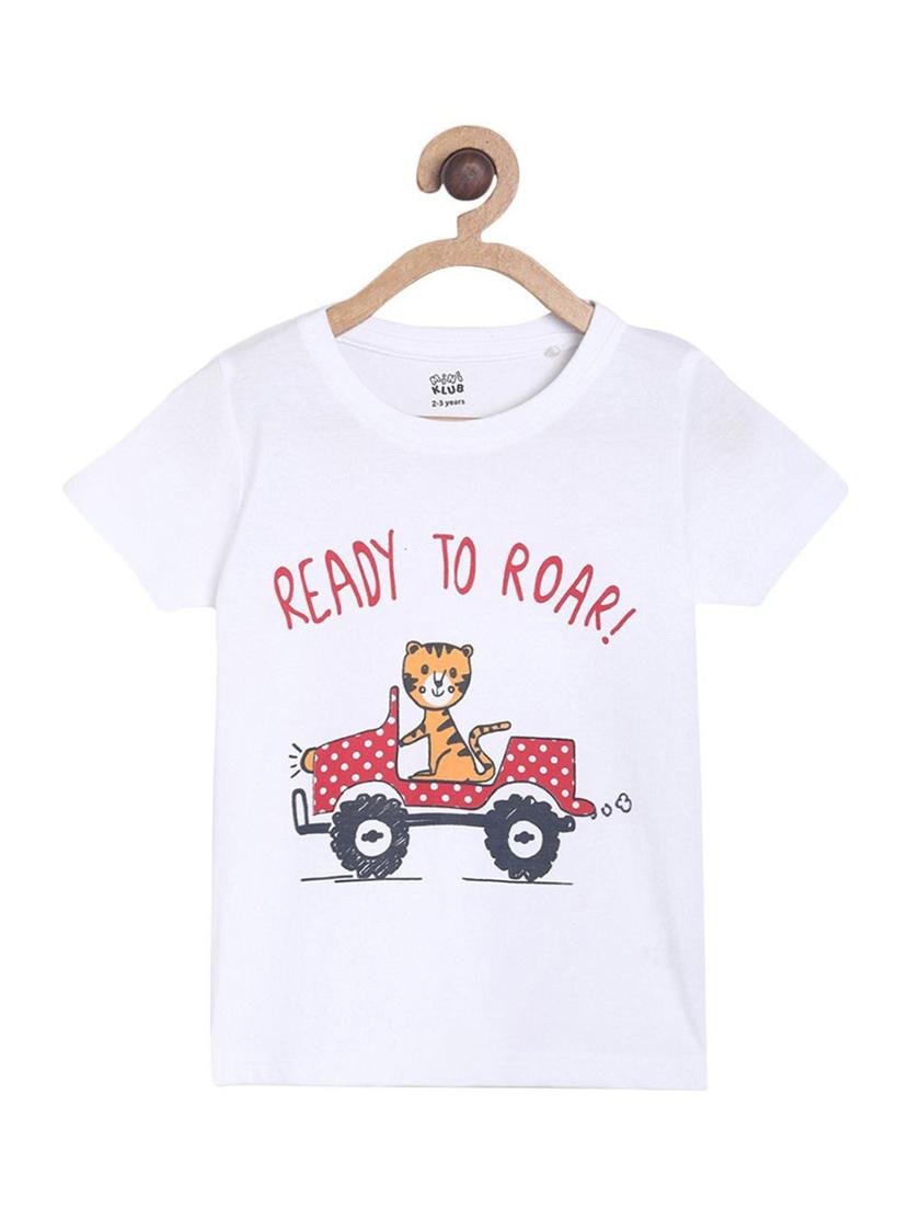 kids round neck cotton t-shirt - 21190404 -  Zoom Image - 0