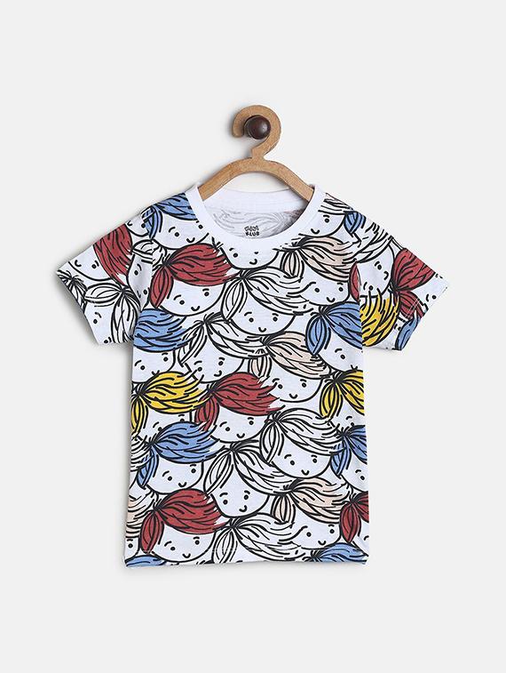 kids round neck cotton t-shirt - 21190430 -  Zoom Image - 0