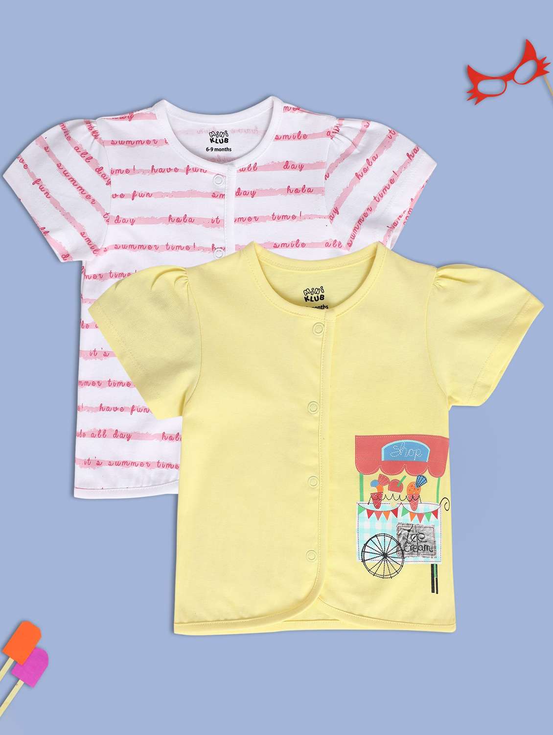 pack of 2 printed tee