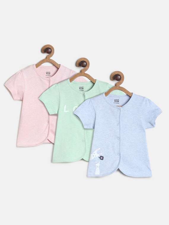 pack of 3 multi colored regular tee