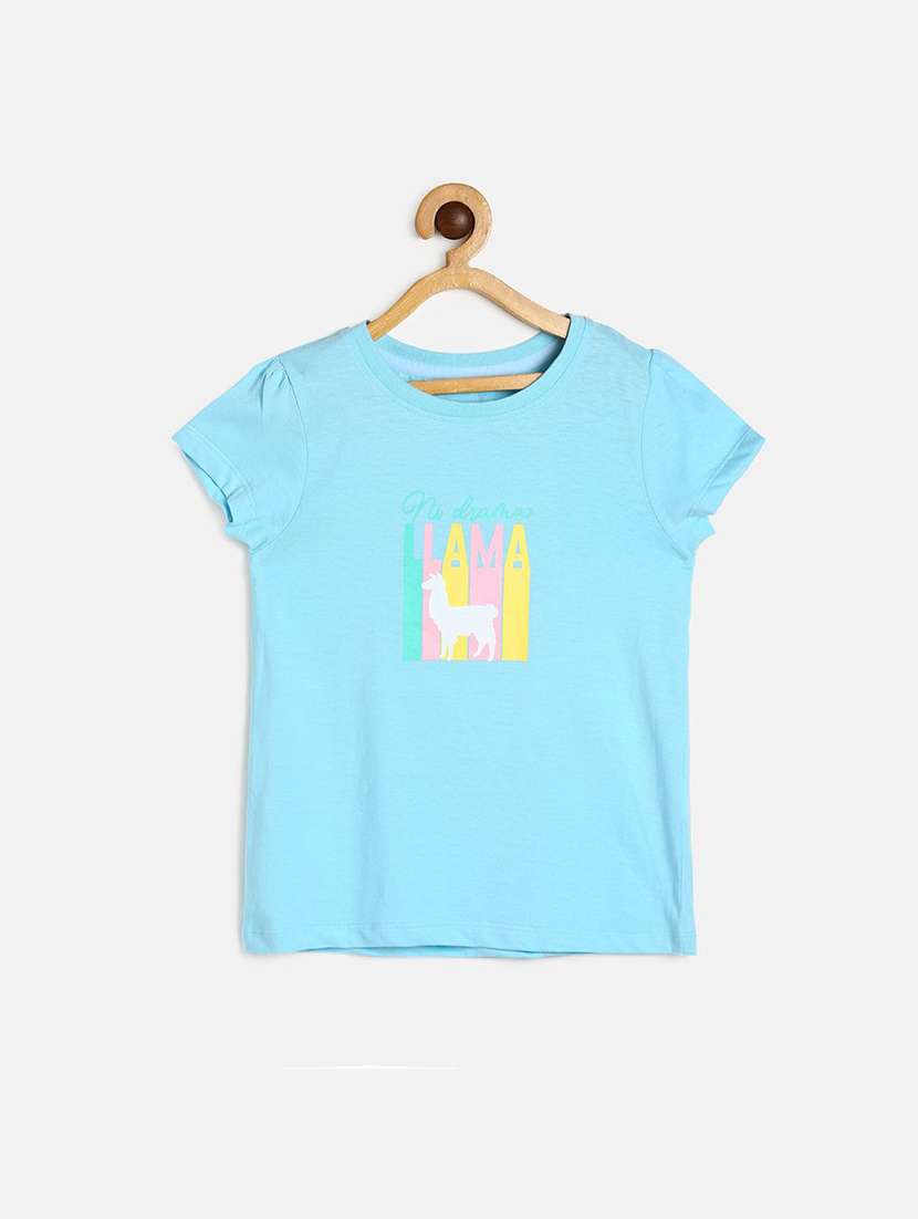 light blue cotton regular tee