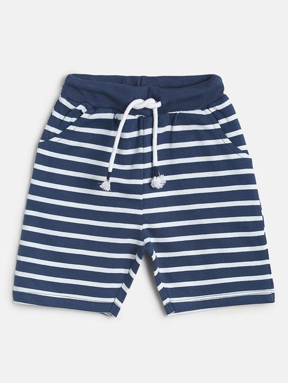 kids striped mid rise shorts - 21191303 -  Zoom Image - 0