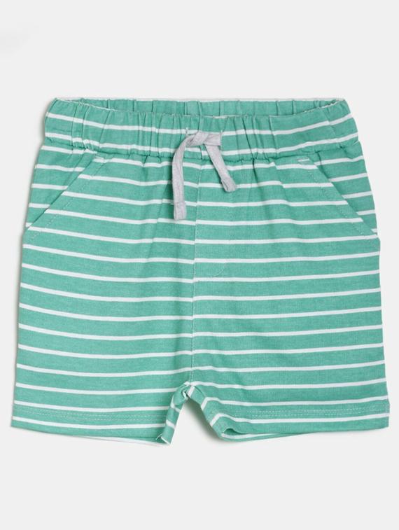 kids striped mid rise shorts - 21191365 - Zoom Image - 0