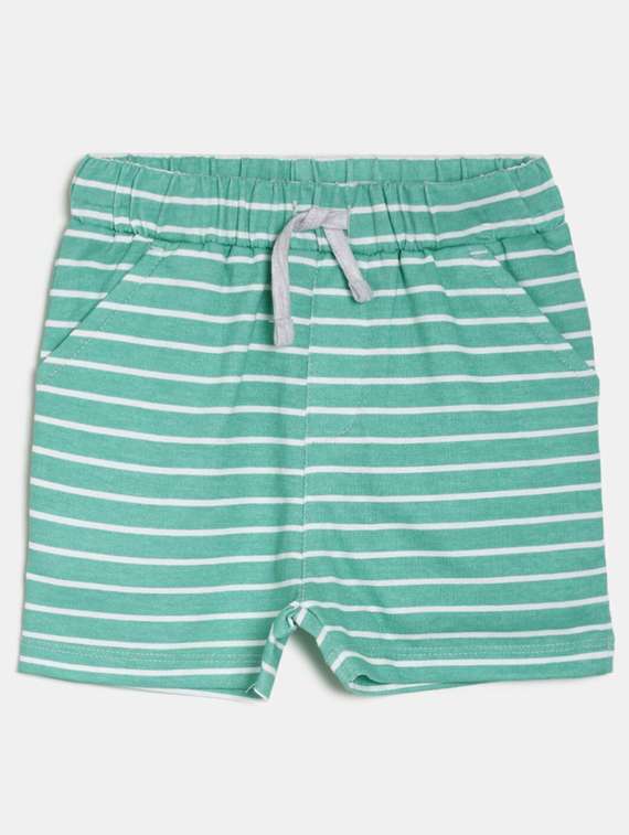 kids striped mid rise shorts - 21191366 - Zoom Image - 0