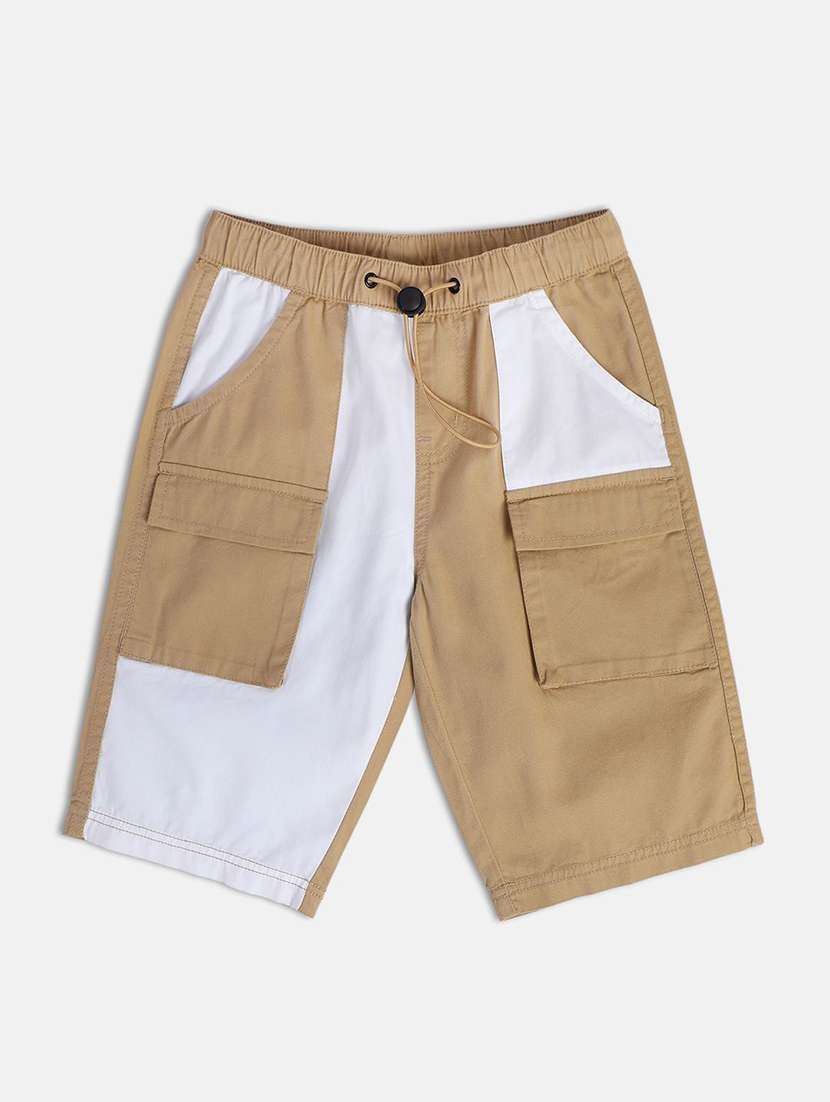 brown cotton shorts 