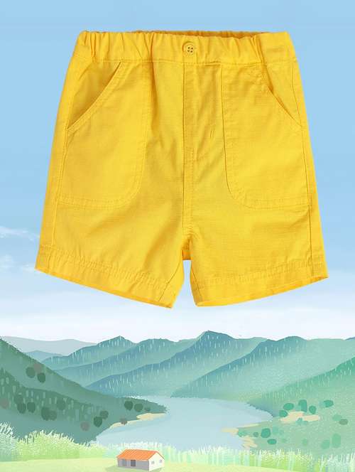 boys mid rise cotton shorts  - 21191606 -  Standard Image - 0