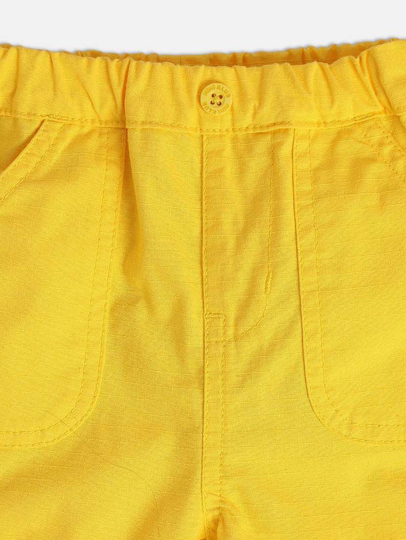 boys mid rise cotton shorts - 21191606 - Standard Image - 3