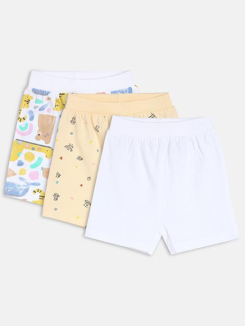 kids pack of 3 cotton shorts - 21191625 -  Standard Image - 0