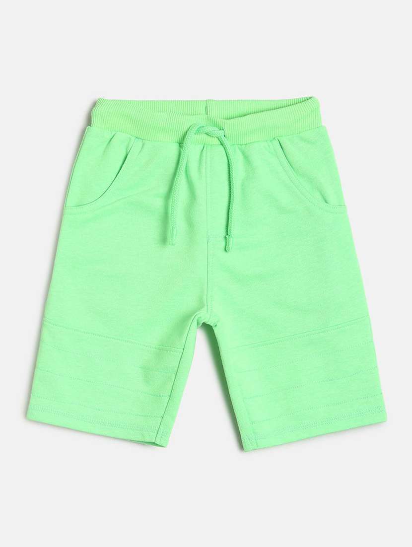 boys mid rise cotton shorts 
