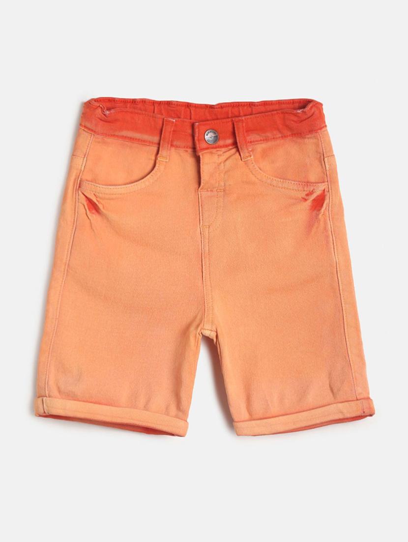 boys mid rise cotton shorts - 21191702 - Zoom Image - 0