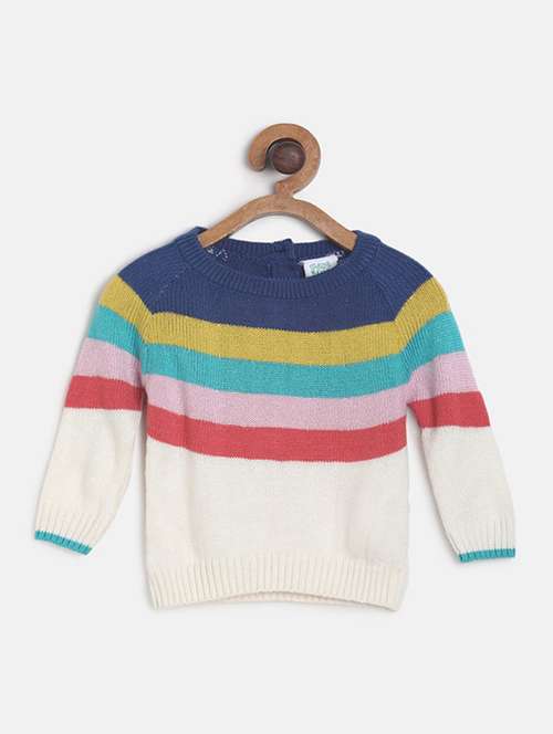 multi colored cotton regular sweater - 21192384 - Standard Image - 0
