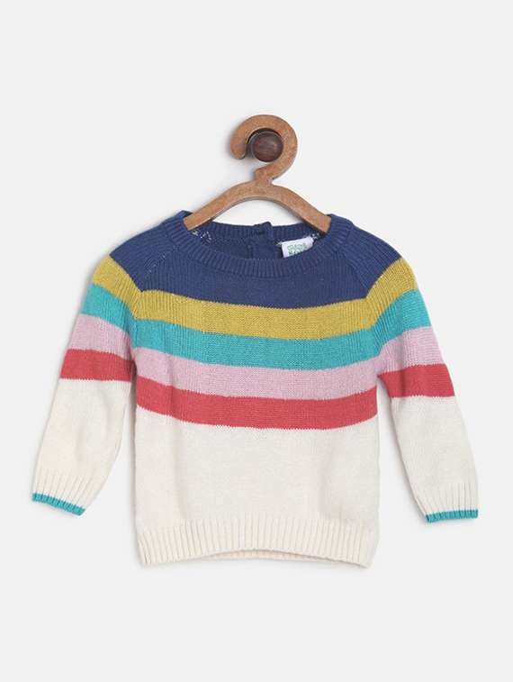 multi colored cotton regular sweater - 21192384 - Zoom Image - 0