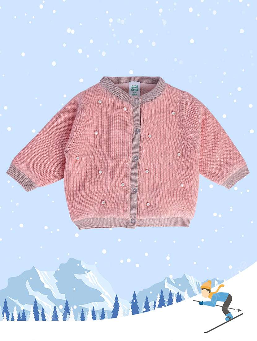 girl self designed long sleeves sweater