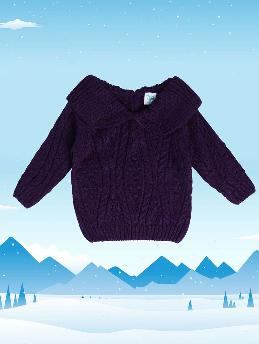 girl self designed long sleeves sweater