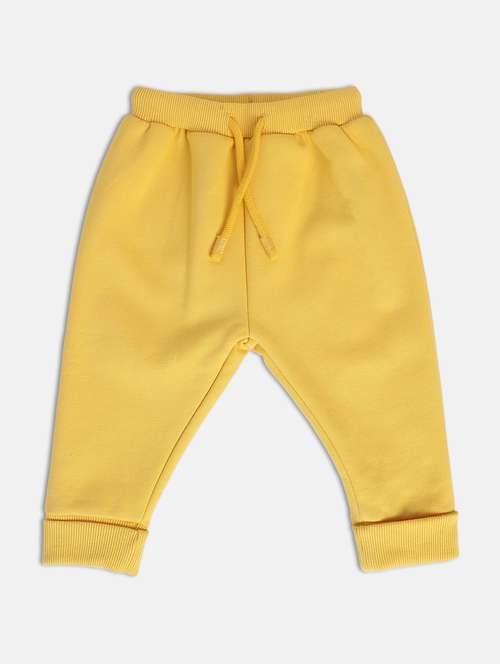 yellow cotton blend joggers trouser - 21192713 - Standard Image - 0