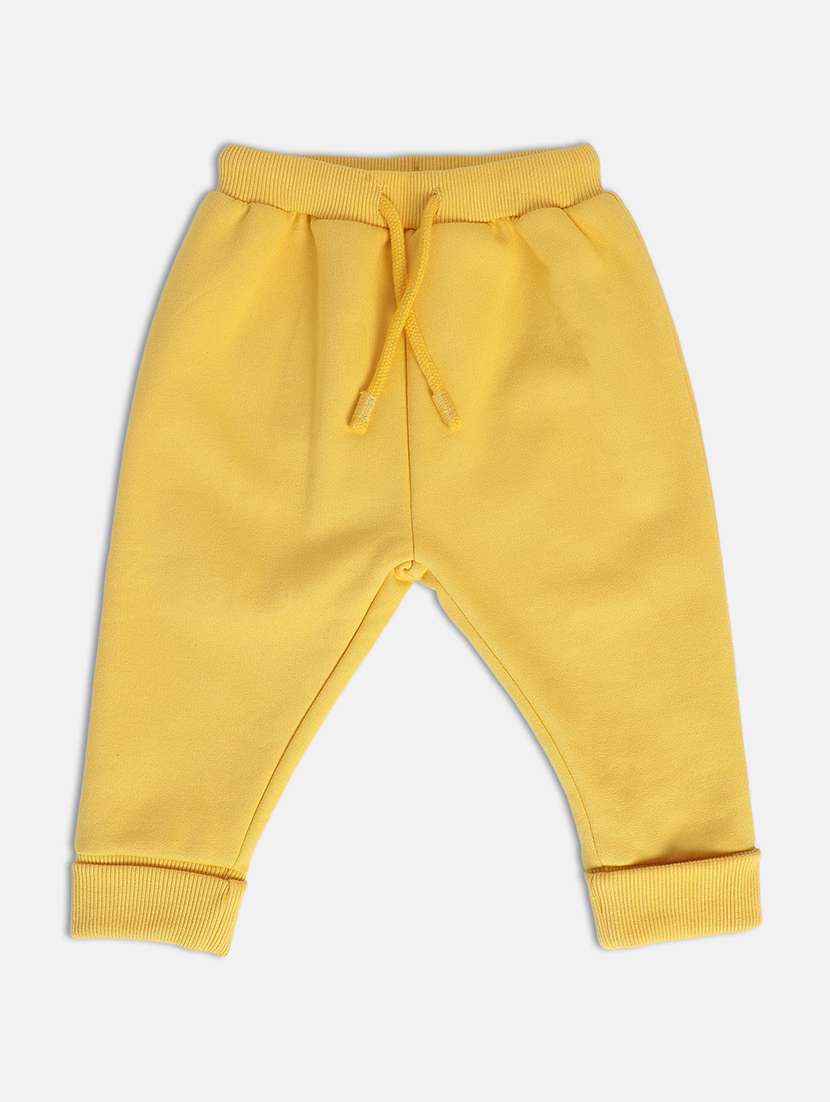 yellow cotton blend joggers trouser - 21192713 - Zoom Image - 0