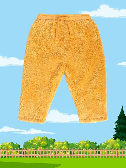 yellow cotton blend casual trouser - 21192842 - Standard Image - 0