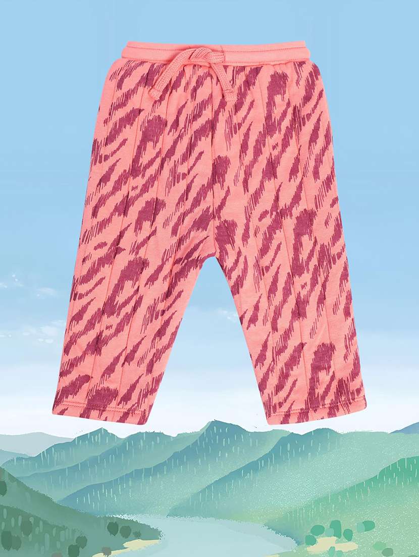 pink cotton blend casual trouser - 21192843 -  Zoom Image - 0