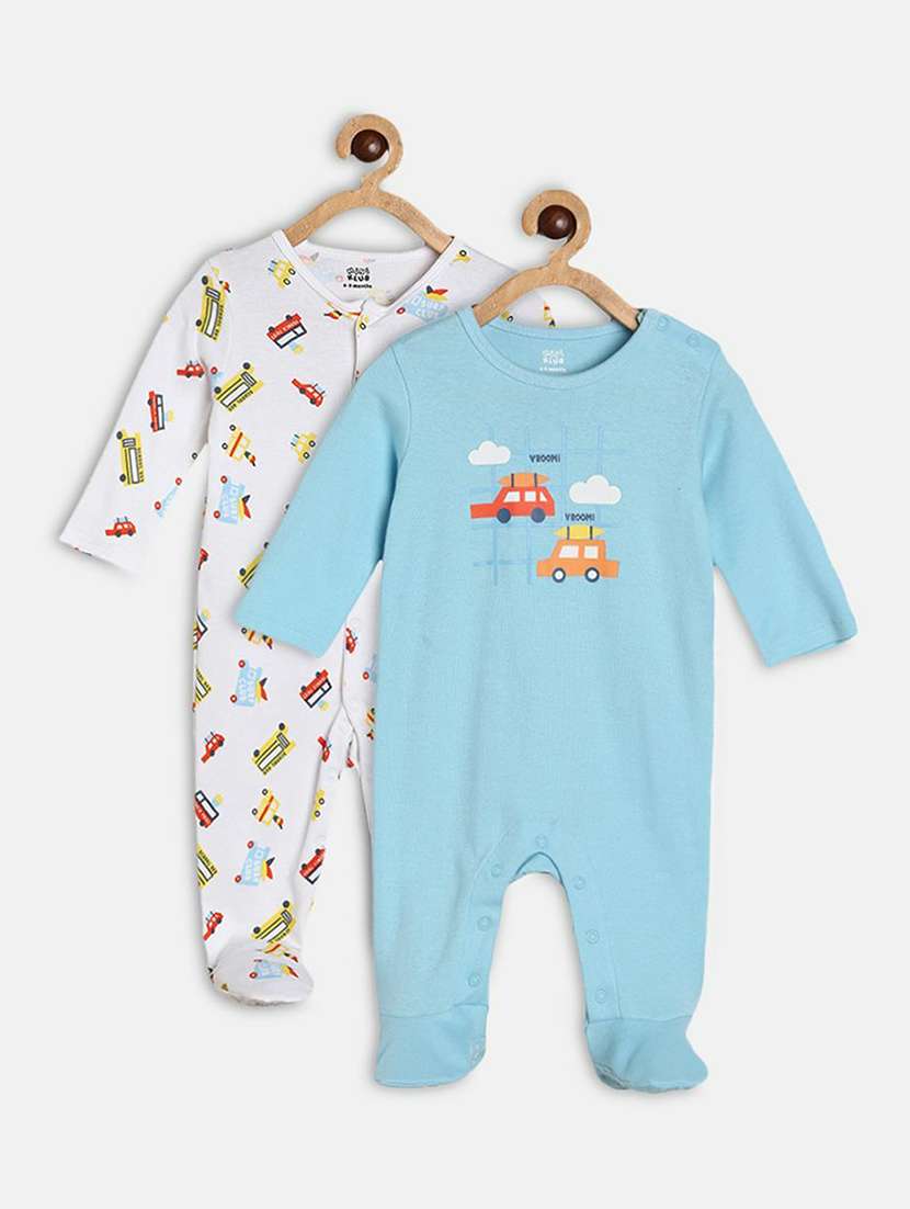 kids printed romper sets - 21193104 -  Zoom Image - 0