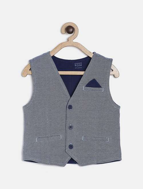 grey cotton waistcoats jackets & coat - 21193457 -  Standard Image - 0