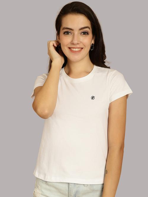 white cotton regular tshirt - 21193545 -  Standard Image - 0