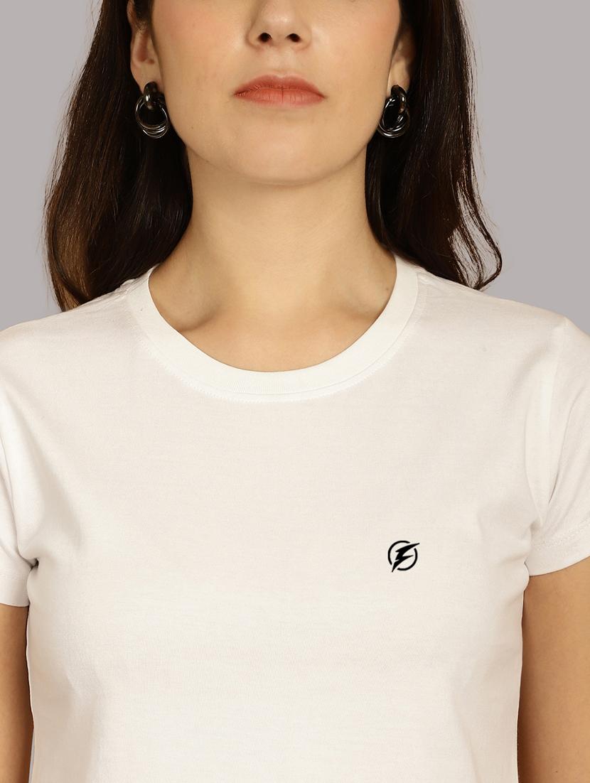 white cotton regular tshirt - 21193545 - Standard Image - 5