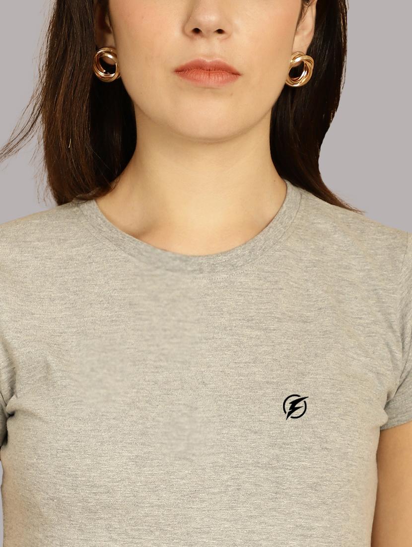 grey cotton regular tshirt - 21193547 - Standard Image - 5
