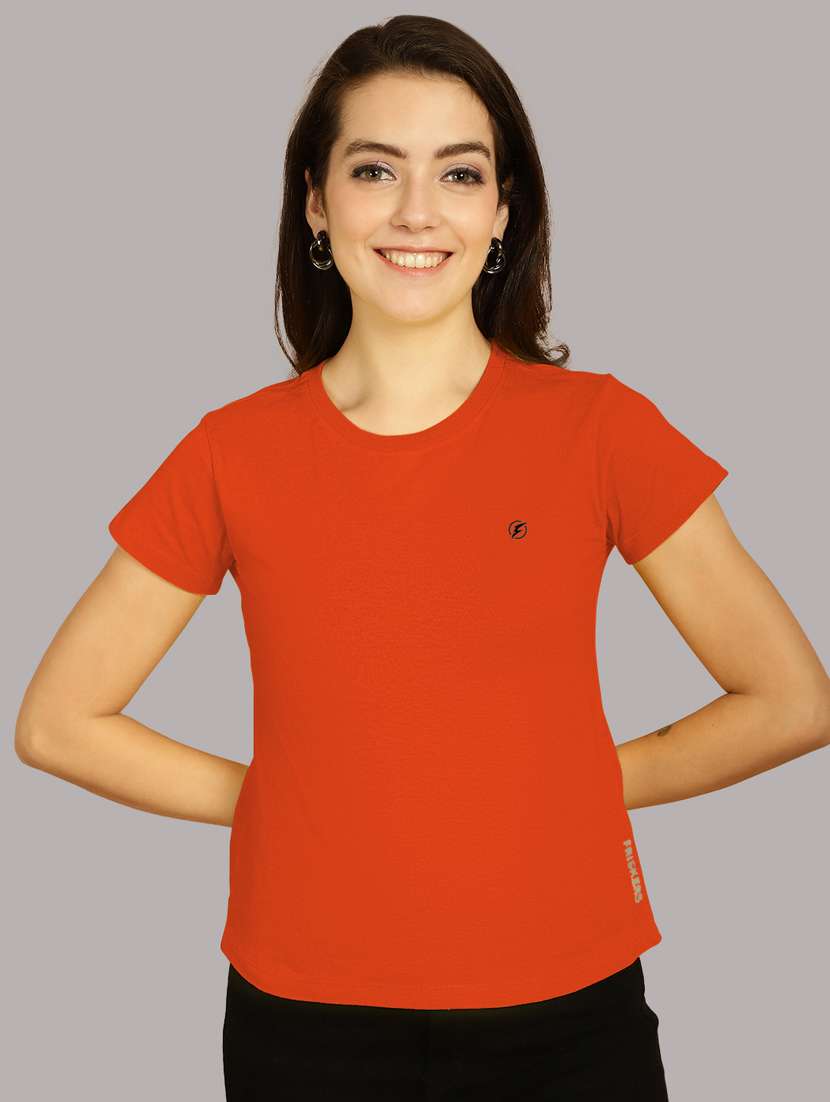 orange cotton regular tshirt - 21193550 - Zoom Image - 0