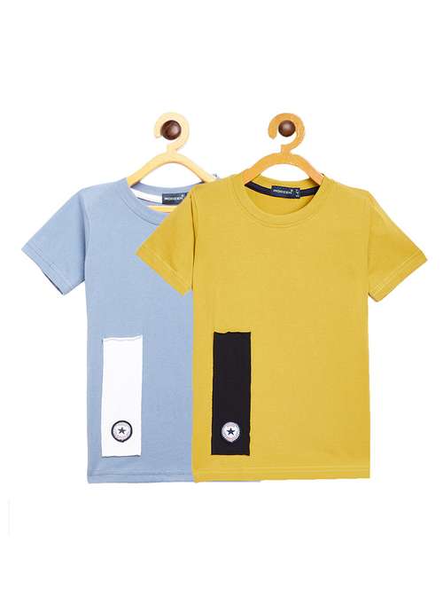 boys pack of 2 cotton t-shirt - 21193724 - Standard Image - 0