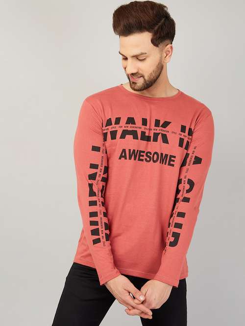 men round neck long sleeves t-shirt - 21194057 - Standard Image - 0
