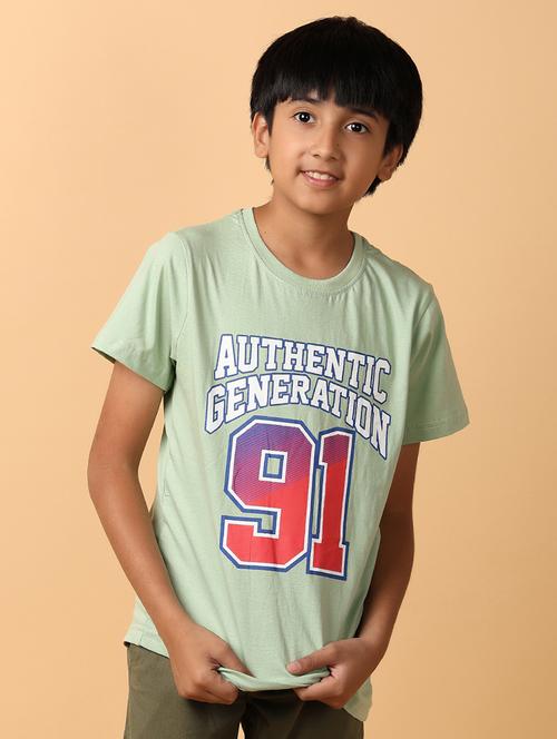 light green cotton single jersey tshirt - 21194946 - Standard Image - 0