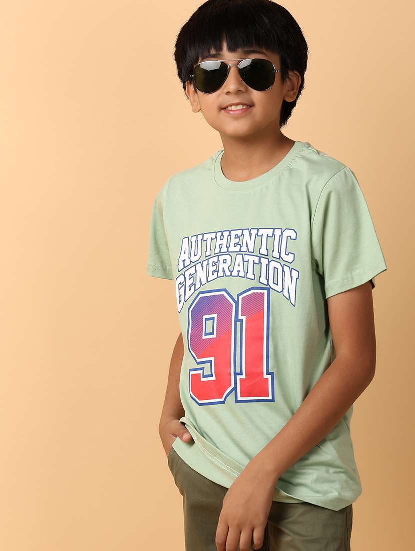 light green cotton single jersey tshirt - 21194946 - Standard Image - 3