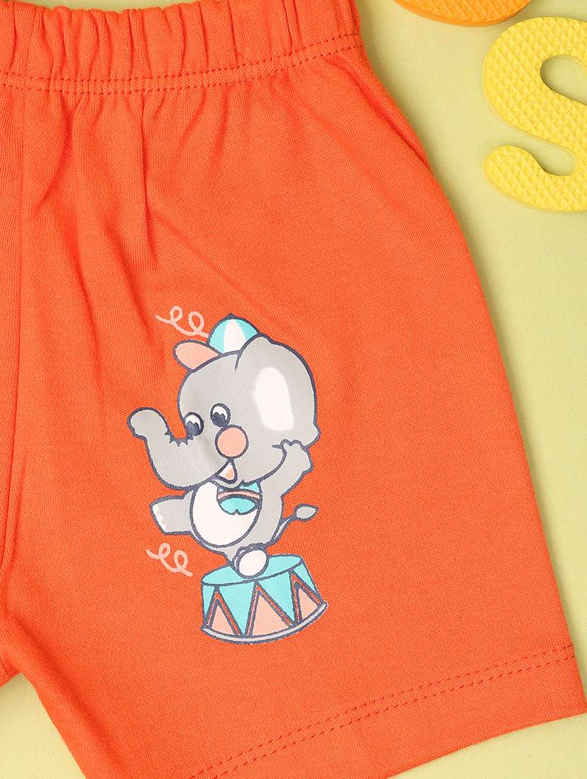 boys round neck printed shorts & t-shirt set - 21195078 -  Standard Image - 3