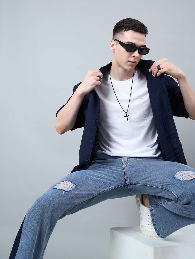 men solid casual shirt - 21207299 -  Standard Image - 3