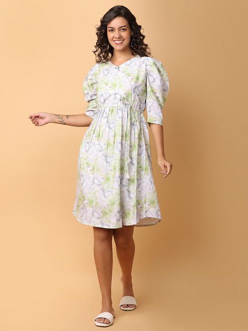 green chiffon dress - 21220971 -  Standard Image - 0