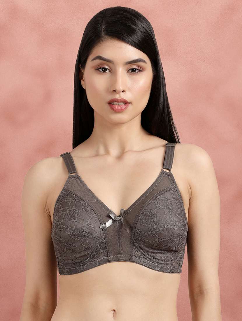 grey lace minimizer bra - 21221079 - Zoom Image - 0