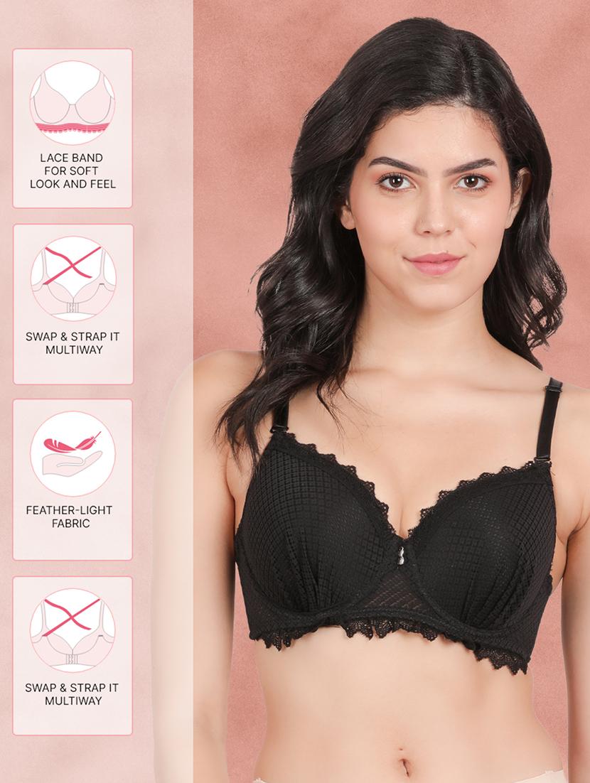 black lace balconette bra - 21221102 - Standard Image - 3
