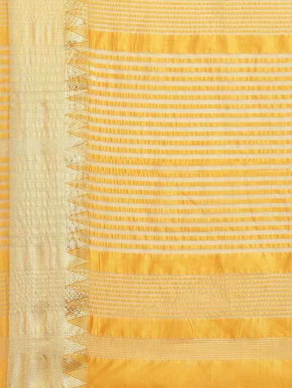 yellow assam silk embroidered saree with blouse - 21221236 - Standard Image - 5