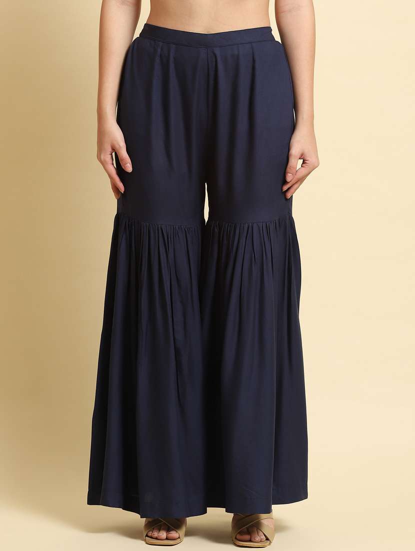 women printed kurta sharara set with dupatta - 21221484 -  Standard Image - 5